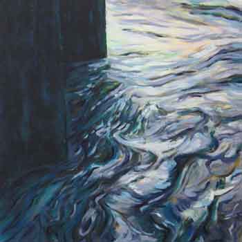 'Tidal wash', oil on canvas